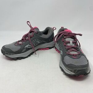 Saucony Excursion Trail Running Shoes Womens US 6.5 Gray Pink S15249-17 Sneakers